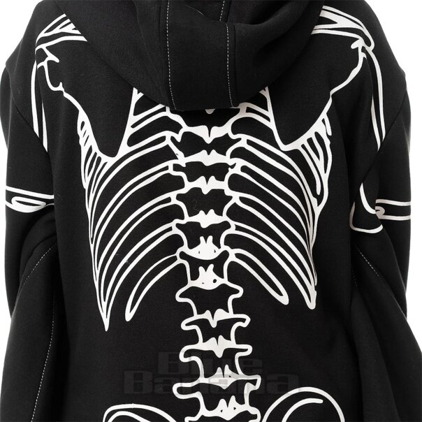 Heartless Anatomy Bat Hoodie (Black) | Blue Banana