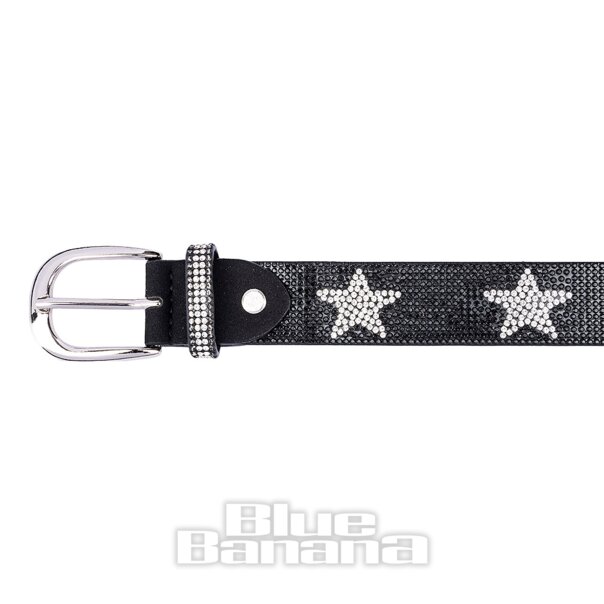 Blue Banana Crystal Stars Gürtel (Schwarz) | Blue Banana