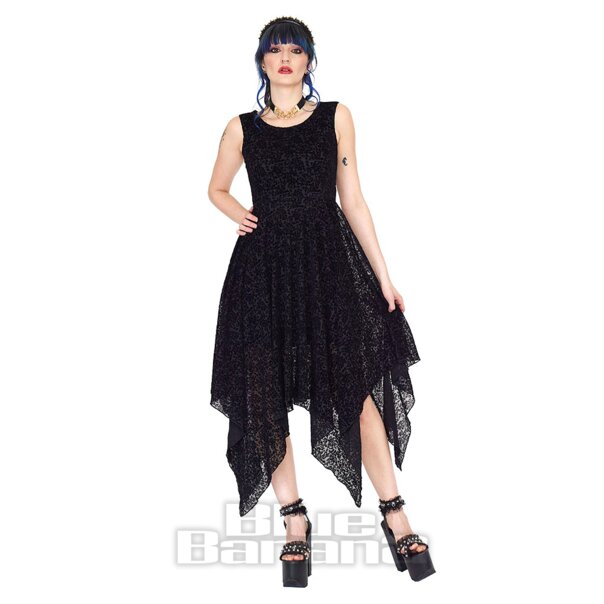 Jawbreaker Fazzoletto Abito Midi (Nero) | Blue Banana