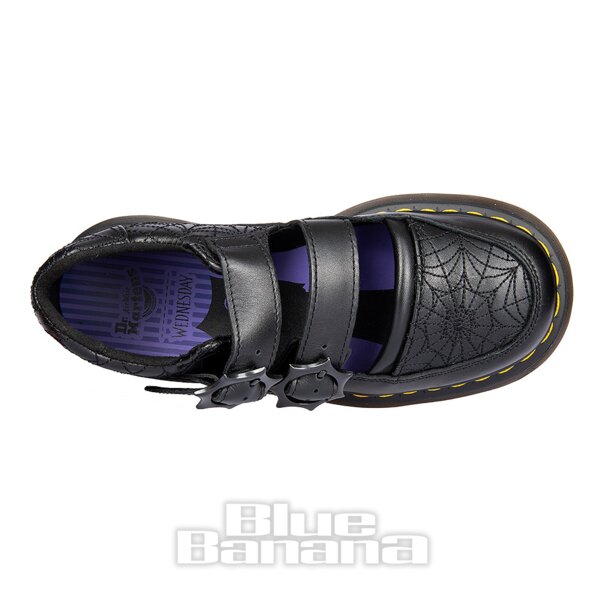 Dr Martens Buzz Mary Jane Wednesday Shoes (Black) | Blue Banana
