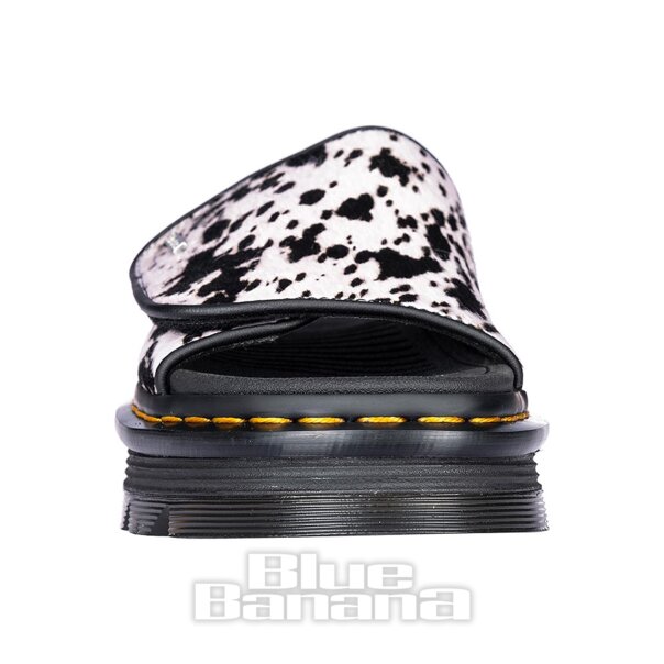 Dr Martens Zebzag Dalmatian Slider (Black/Cream) | Dr Martens Sandals
