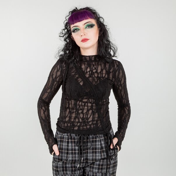 Banned Ashline Top (Black) | Banned Alternative Clothing