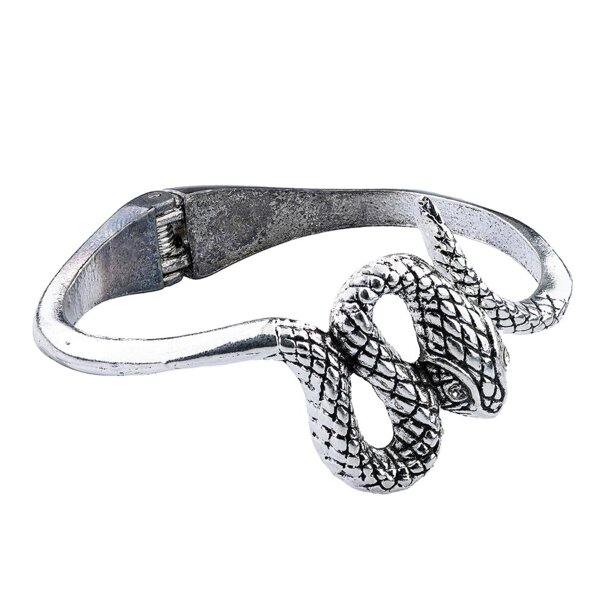 Blue Banana Snake Clasp Steel Bracelet (Silver) | Alternative Accessories