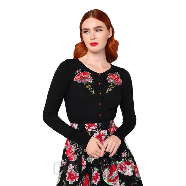 Hell Bunny Yuna Cardigan (Black) | Alternative Tops, Gothic Cardigan