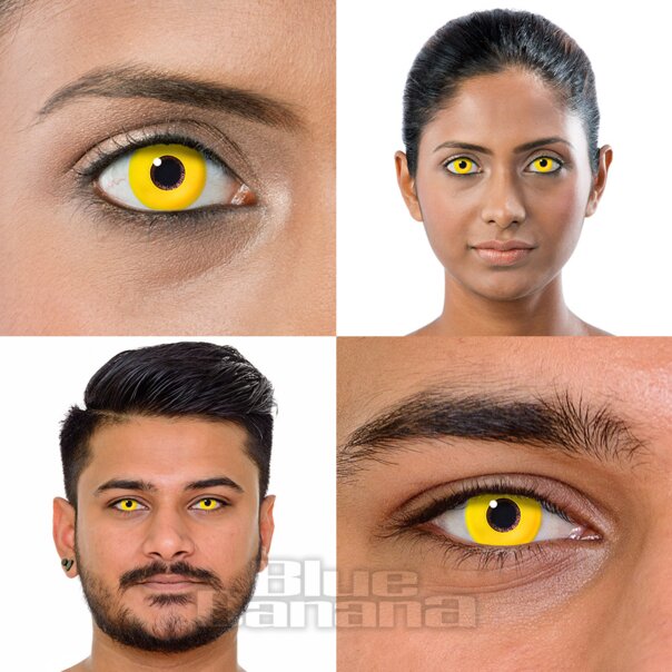 Gelbe Cosplay Farblinsen (Tageslinsen) | Coloured Contacts