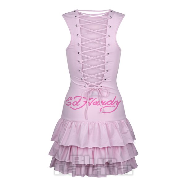 Ed Hardy Climbing Rose Dress (Pink) | Alternative Pink Dresses