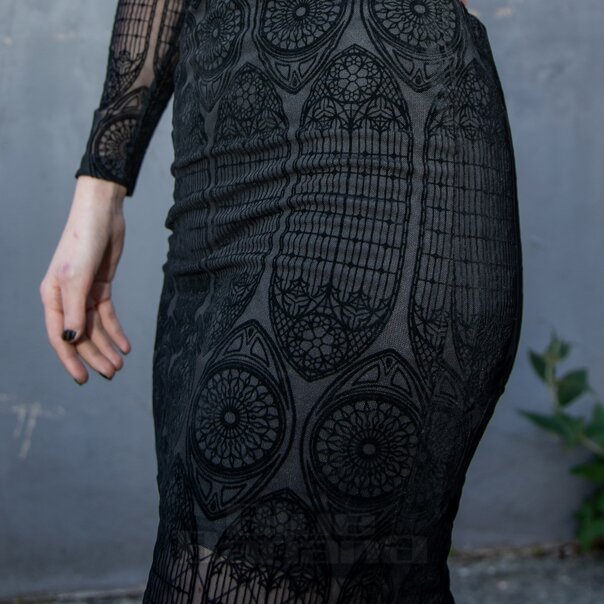 Hell Bunny Mea Culpa Midi Dress (Black) | Alternative Midi Dresses