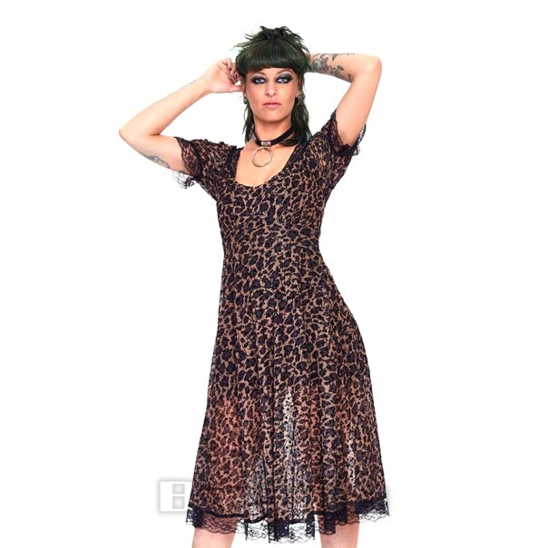 Jawbreaker Leopard Print Midi Dress