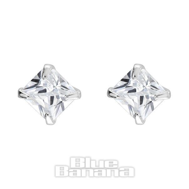 Blue Banana Quadratischer 3-Mm-Kristall Aus Sterlingsilber Fadenlose Labrets (2Er-Pack) | Blue Banana