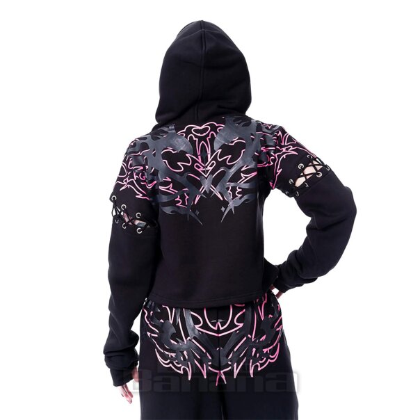 Heartless Thornchant Hoodie (Black/Pink) | Alternative Clothing