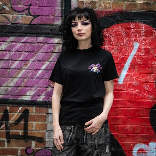 Offiziell Electric Callboy Raumfahrer-Einhorn T-Shirt (Schwarz) | Blue Banana