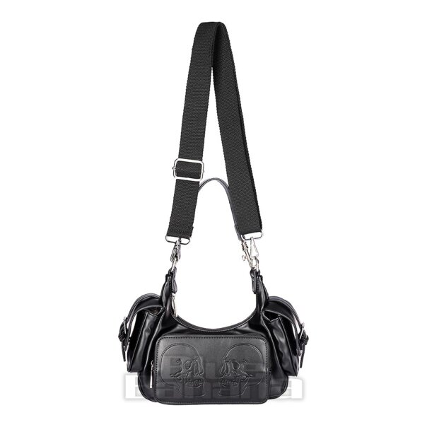 Banned Twin Terror Skull Handbag (Black) | Alternative Accessories