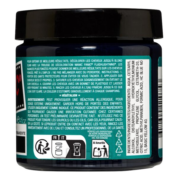 Tinte semipermanente verde Manic Panic High Voltage | Coloración verde