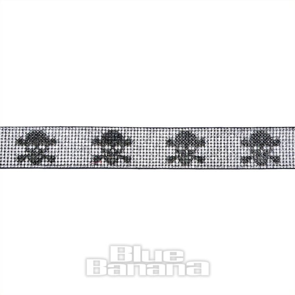 Blue Banana Crystal Skulls Gürtel (Schwarz) | Blue Banana