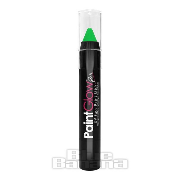 Paintglow UV Green Paint Stick (3.5g) | Paintglow Blue Banana Makeup