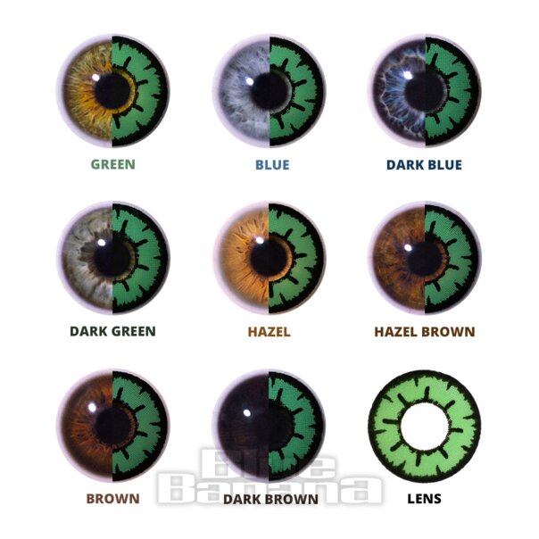Goblin 30 Day Coloured Contact Lenses | Monthly Costume Contact Lenses