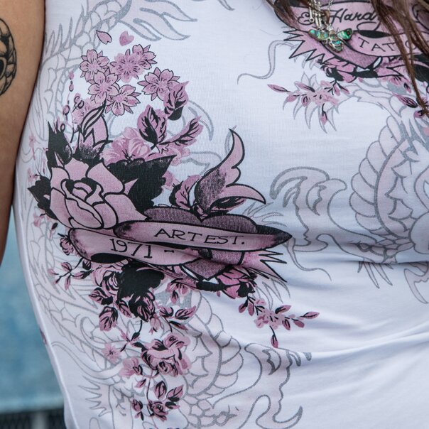Ed Hardy Tattoo City T-Shirt (White) | Alt Y2K Fashion