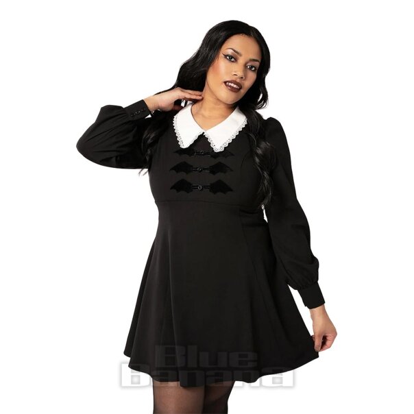 Hell Bunny Batilda Mini Dress (Black) | Blue Banana