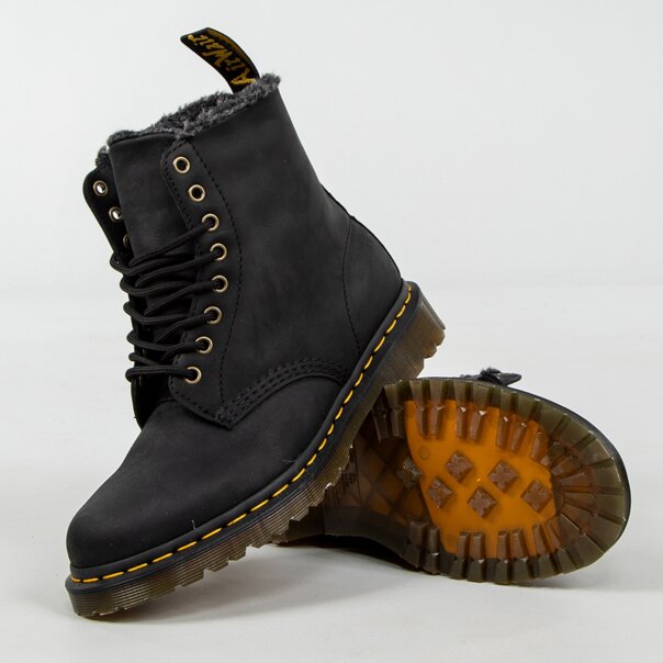 Dr Martens 1460 Pascal Wl Crazy Horse Boots (Black) | Alternative Footwear
