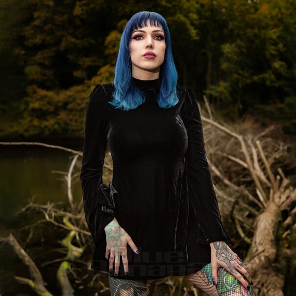 Killstar Alba Oscura Mini Abito (Nero) | Blue Banana