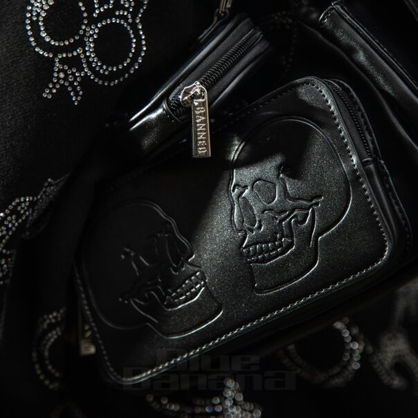 Banned Twin Terror Skull Handbag (Black) | Alternative Accessories
