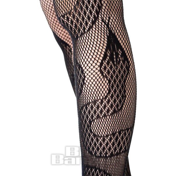 Innocent Serpent Fishnet Tights (Black) | Blue Banana Accessories