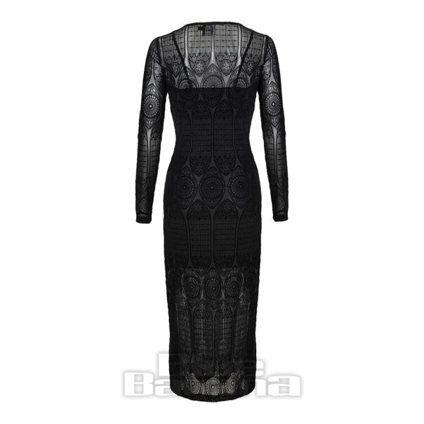 Hell Bunny Mea Culpa Midi Dress (Black) | Alternative Midi Dresses