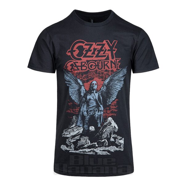 T-shirt Ufficiale Ozzy Osbourne Angel Wings (Nera) | Blue Banana