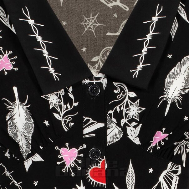 Hell Bunny Leah Mini Dress (Black) | Alternative Mini Dresses