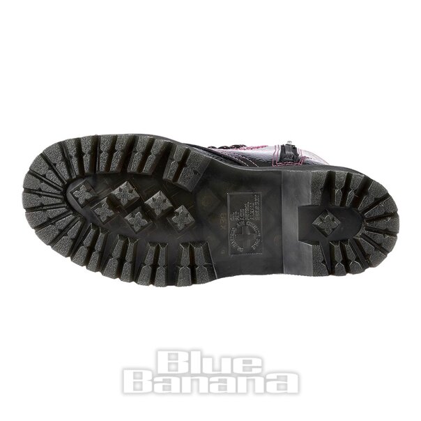 Dr. Martens Jadon Lack-Plateau-Stiefel (Schwarz/Pink) | Alternative Dr. Martens Stiefel