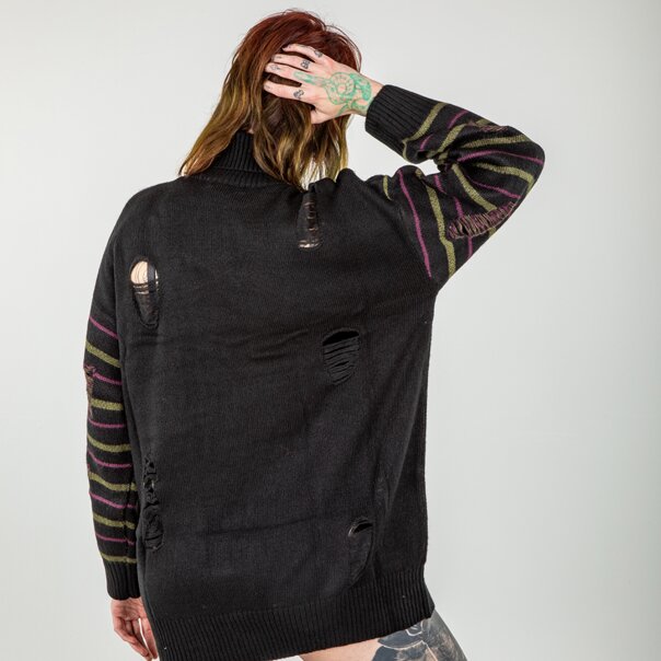 Banned Third Sight Jumper (Black) | Banned Alternative Clothing