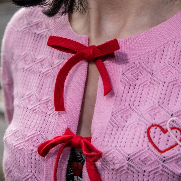 Hell Bunny Lucie Cardigan (Pink) | Kawaii Clothing