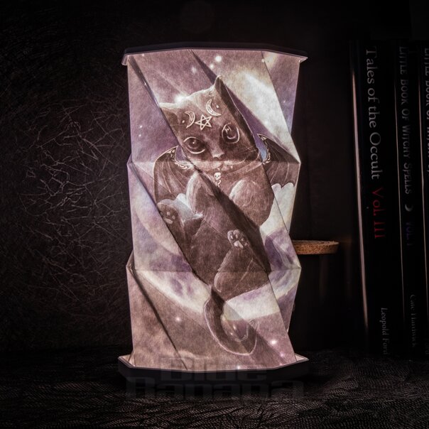 Nemesis Now Malpuss Faltbare Lampe (21cm) | Blue Banana