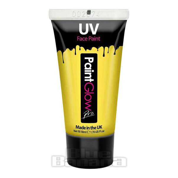 Vernice viso e corpo Paintglow UV Yellow (50 ml) | Trucco Paintglow Blue Banana