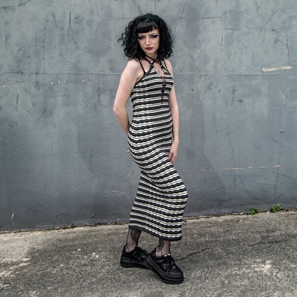 Ragged Priest Fever Dress (Charcoal) | Alternative Clothing