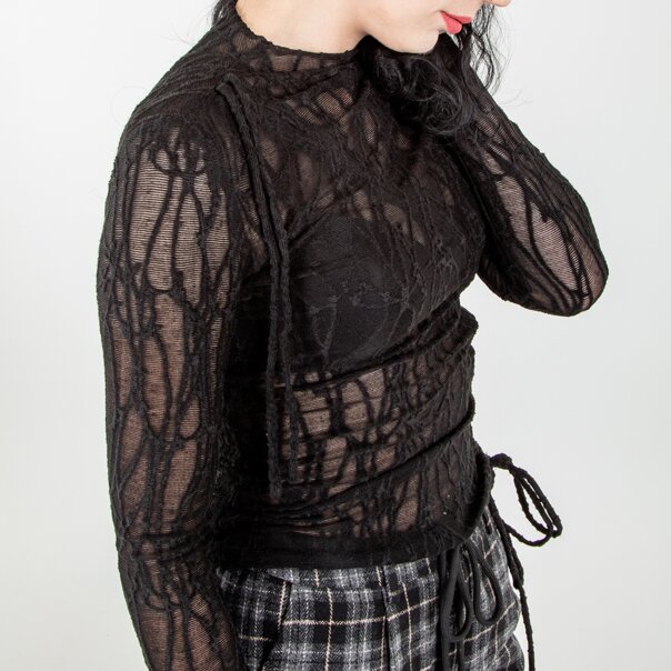 Banned Ashline Top (Black) | Banned Alternative Clothing