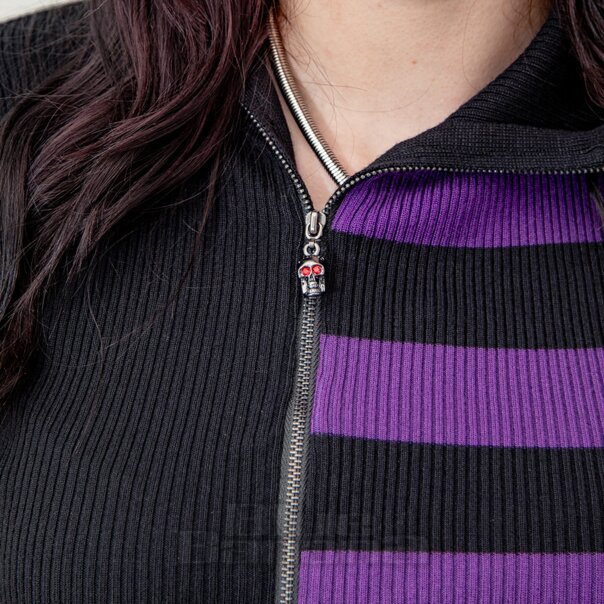 Banned Midnight Ritual Cardigan (Black/Purple) | Alternative Fashion, Goth Clothing