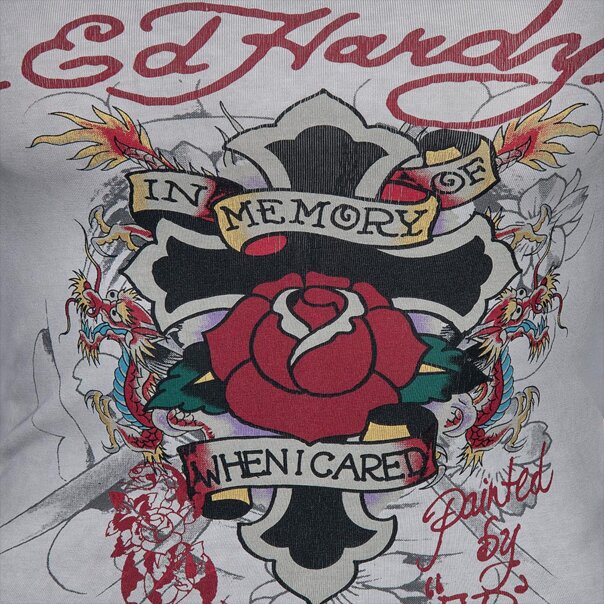 Ed Hardy When I Cared Vest (Gray) | Alt Y2K Fashion