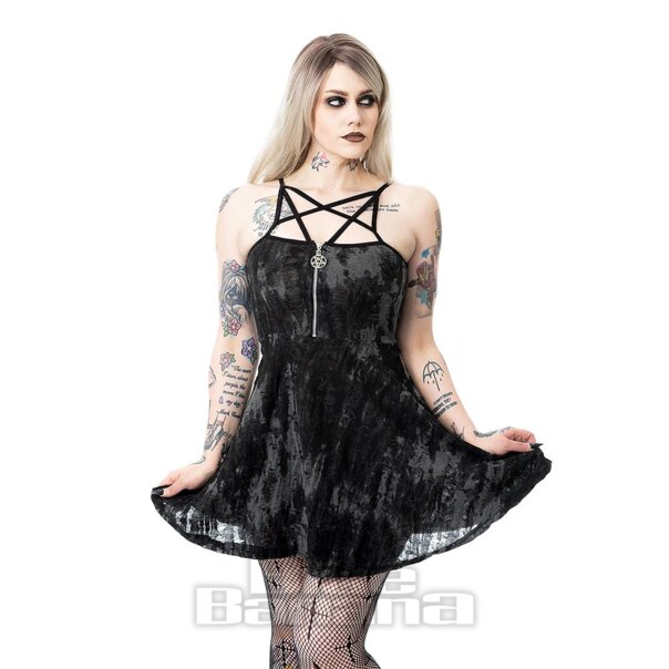 Heartless Ghoul Dress (Black/Grey) | Blue Banana