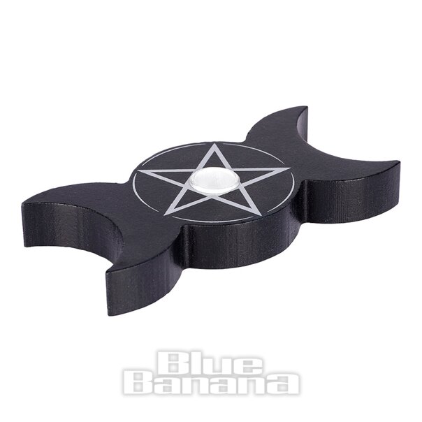Etwas anderes Dreifachmond-Kerzenhalter (Schwarz) | Blue Banana