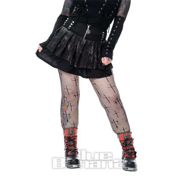 Heartless Nicandra Mini-Gonna (Nero/Grigio) | Blue Banana