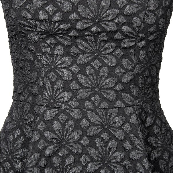 H&R London Dahlia Dress (Black) | Blue Banana