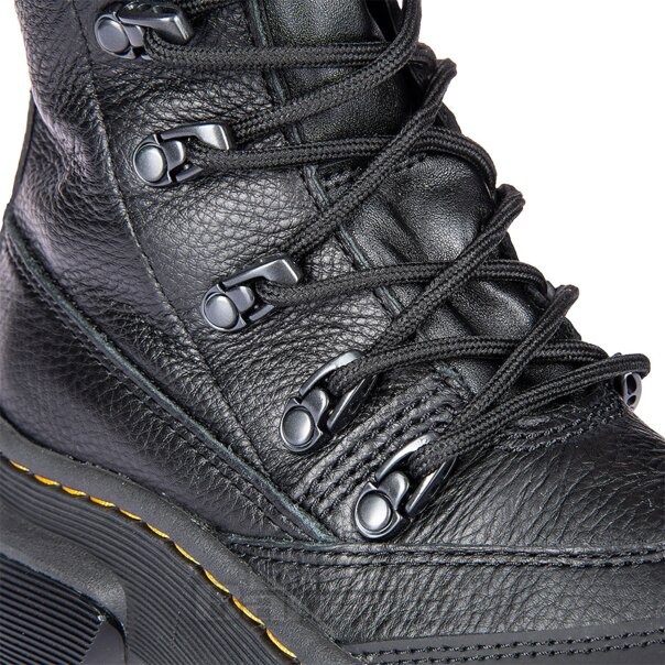 Dr Martens Hi-Soft Leather Boots (Black) | Blue Banana