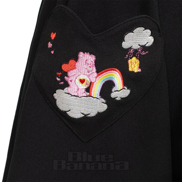 Hell Bunny X Care Bear Love-A-Lot Skirt (Black) | Alternative Clothing, Kawaii Fashion