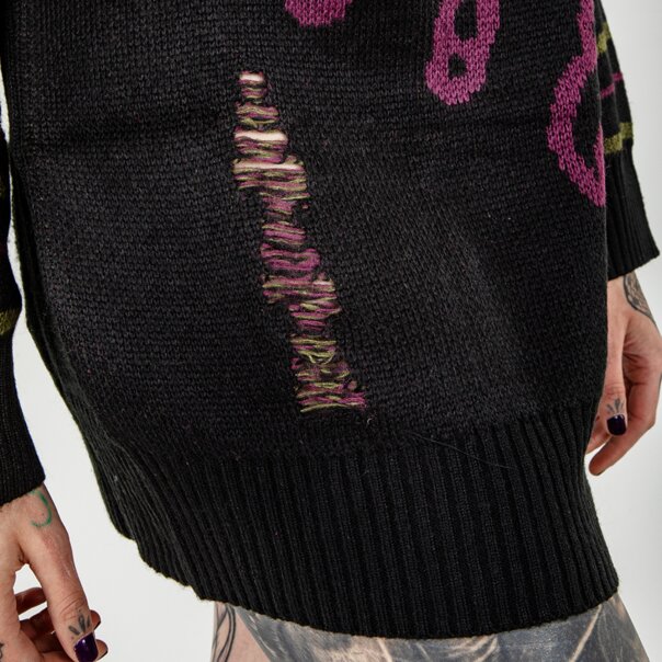 Banned Third Sight Jumper (Black) | Banned Alternative Clothing