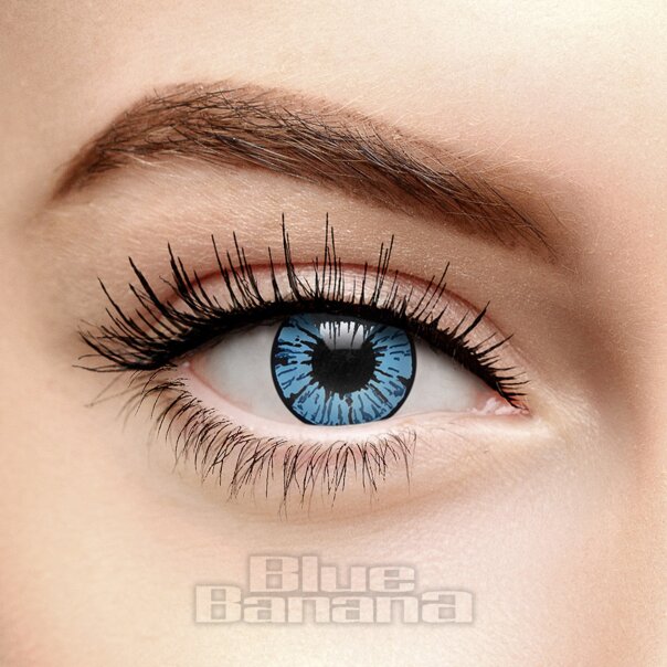 Wild Blizzard Blue 30 Tage farbige Kontaktlinsen, Crazy Lenses
