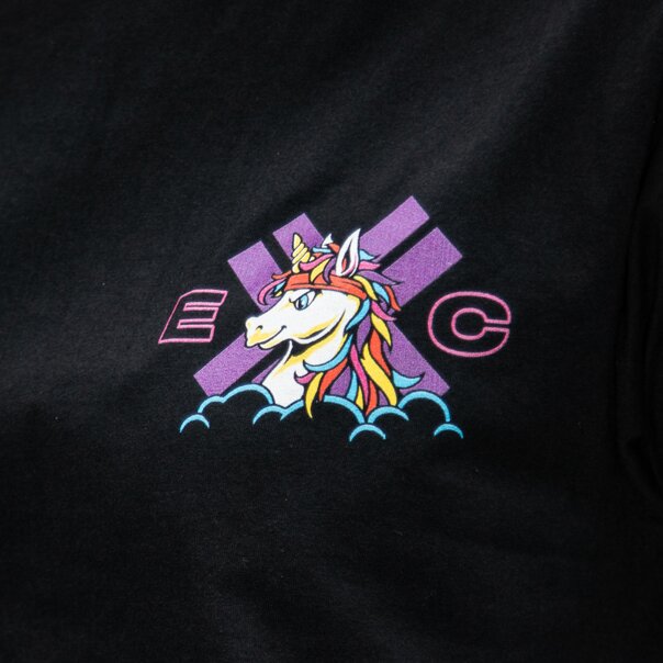 Offiziell Electric Callboy Raumfahrer-Einhorn T-Shirt (Schwarz) | Blue Banana