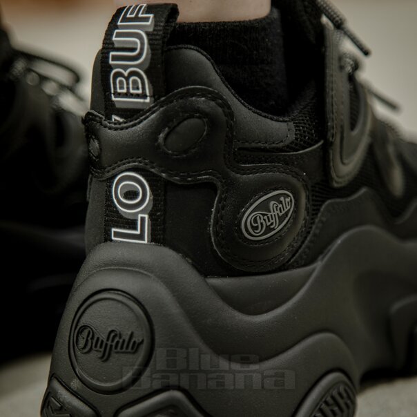 Buffalo Prowler One Vegan Trainer (Black) | Blue Banana Footwear