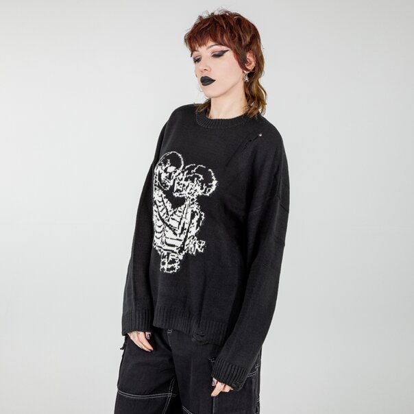 The Ragged Priest Everlasting Jumper (Black & White) | Alternative Autumn Clothing
