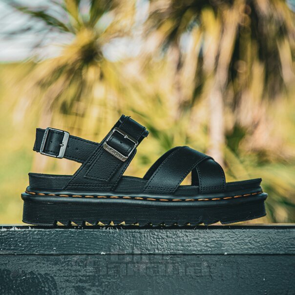 Dr Martens Voss II Athena -Leder Sandalen (Schwarz) | Blue Banana